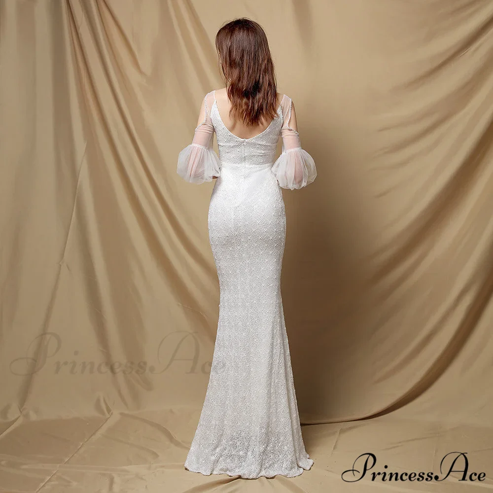 Quinn Sequin Scroll Charming Puff Sleeve Dress - Image 5