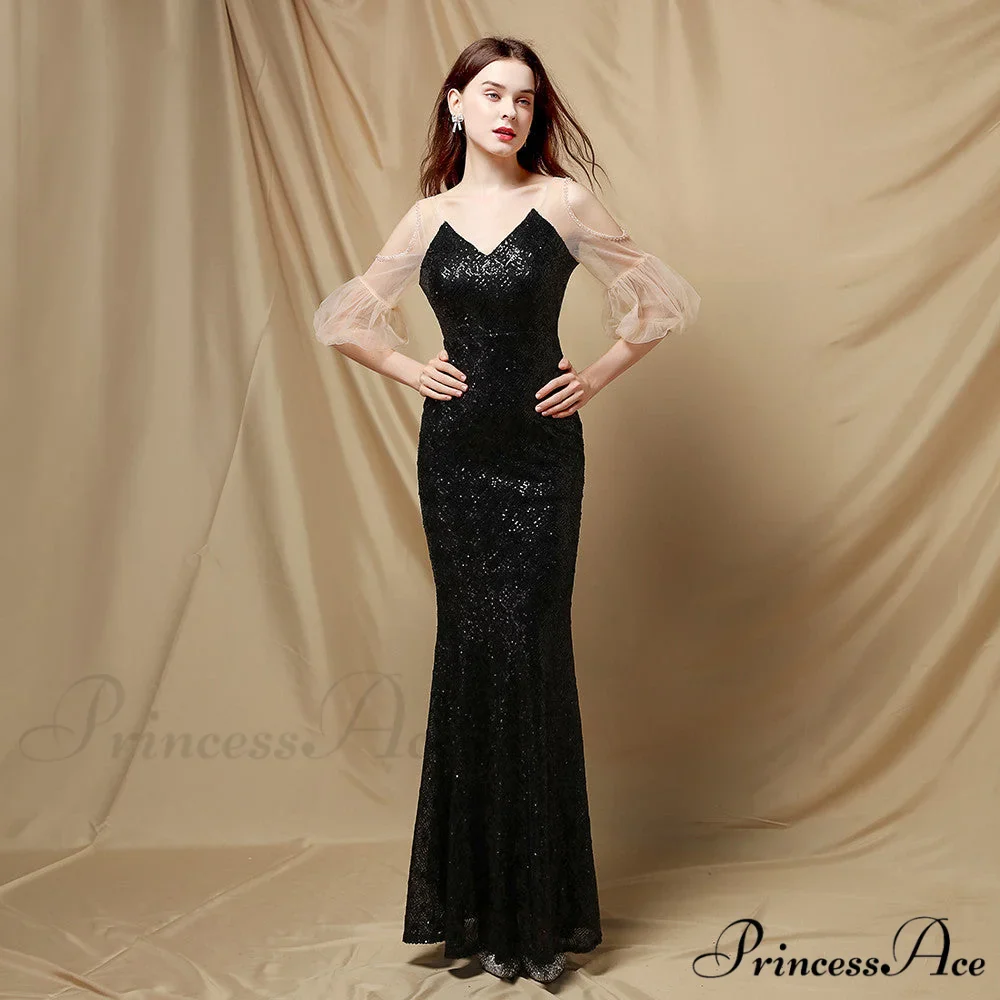 Quinn Sequin Scroll Charming Puff Sleeve Dress - Image 6