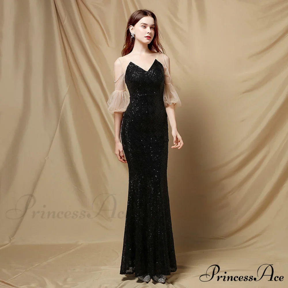 Quinn Sequin Scroll Charming Puff Sleeve Dress - Image 7