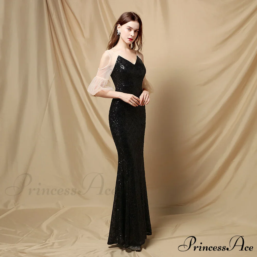 Quinn Sequin Scroll Charming Puff Sleeve Dress - Image 9