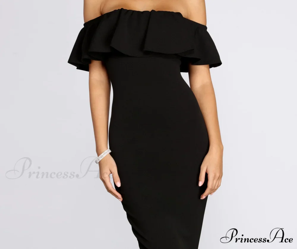Ready And Stylish Ruffled Midi Dress - Image 8