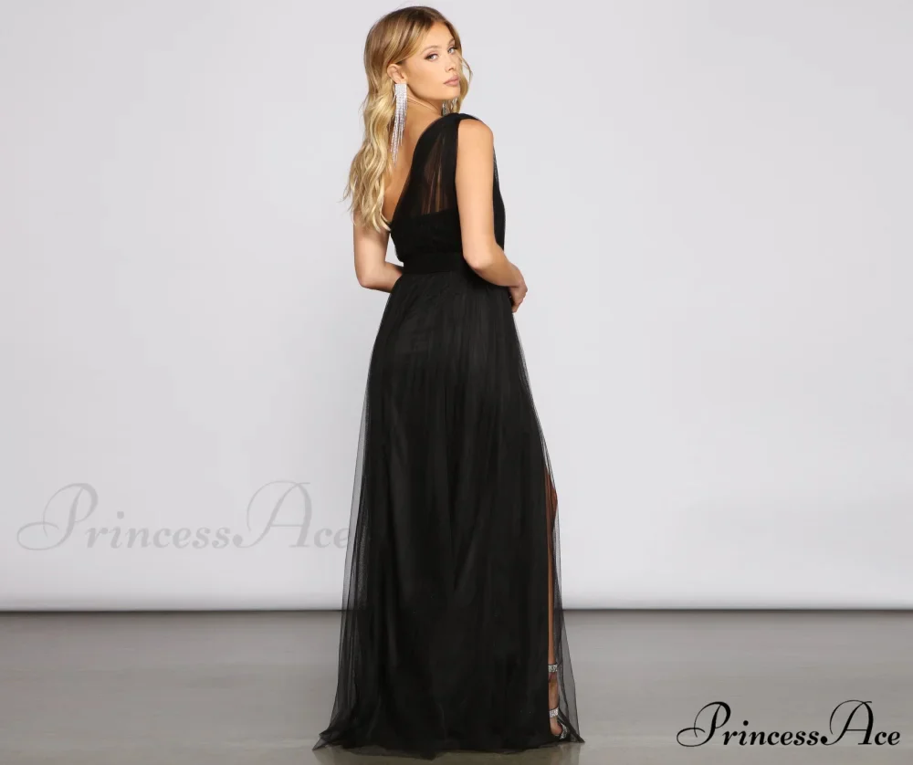 Rebecca Tulle Stylish A-Line Formal Dress - Image 10