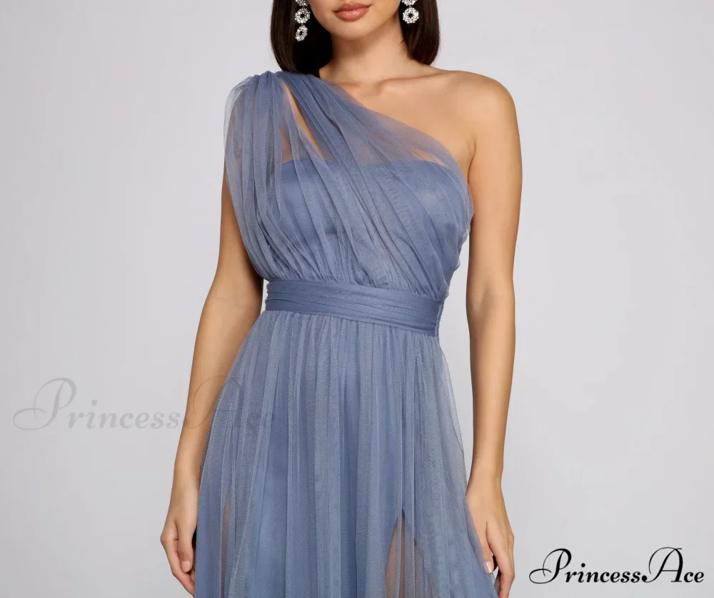 Rebecca Tulle Stylish A-Line Formal Dress - Image 3