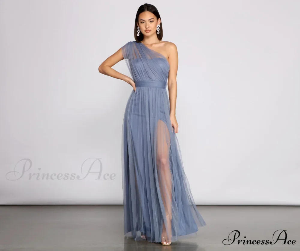 Rebecca Tulle Stylish A-Line Formal Dress - Image 4
