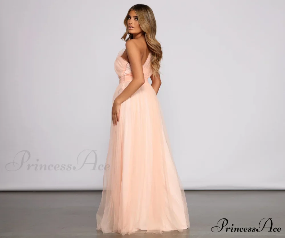 Rebecca Tulle Stylish A-Line Formal Dress - Image 7