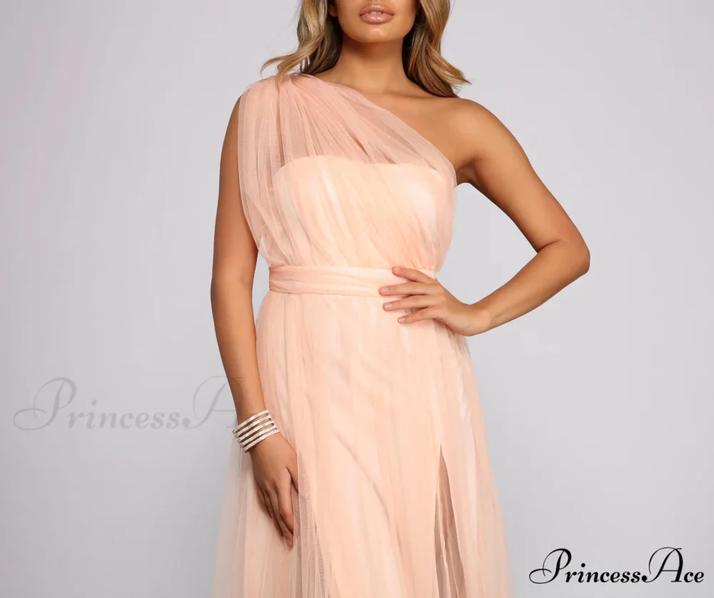 Rebecca Tulle Stylish A-Line Formal Dress - Image 8