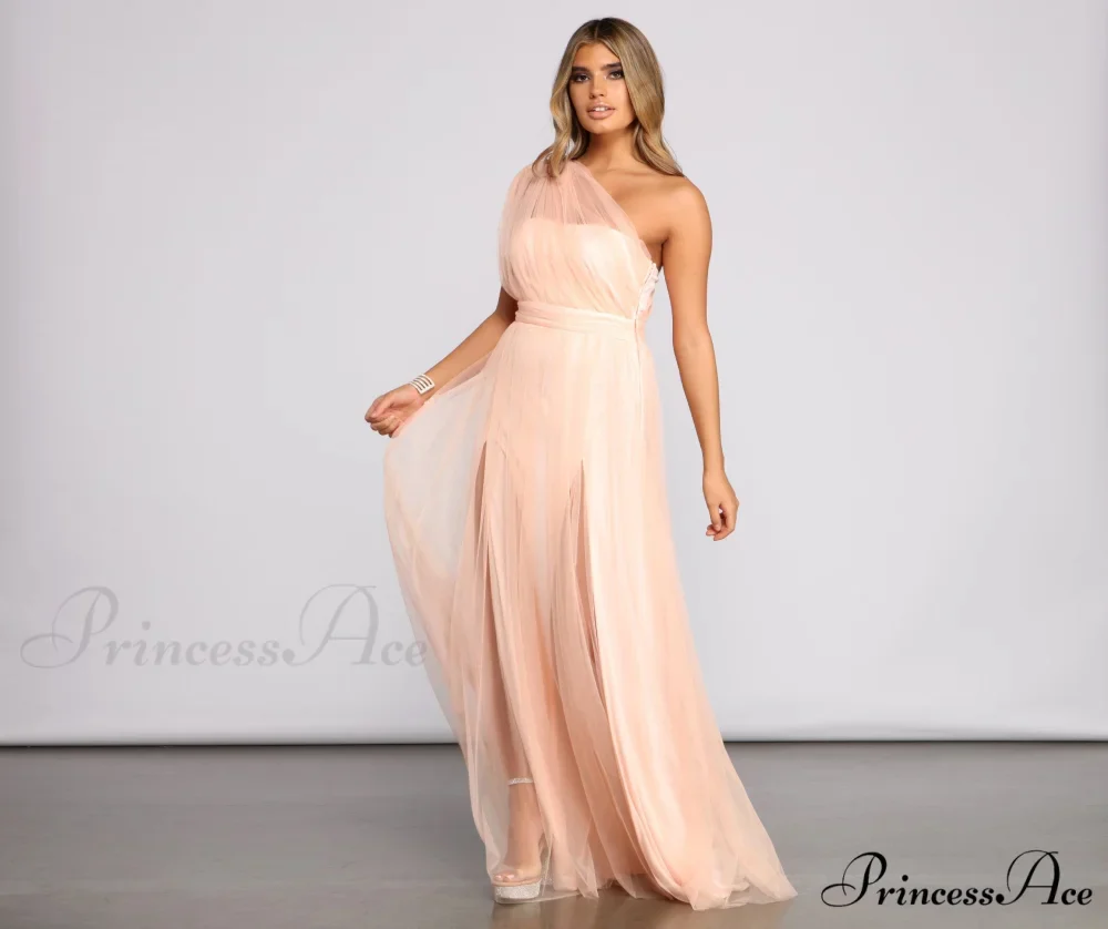 Rebecca Tulle Stylish A-Line Formal Dress - Image 9