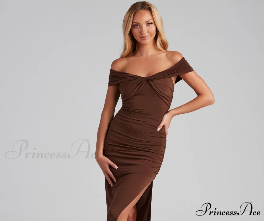 Catalina Twist Front Charming Maxi Formal Dress - Image 4