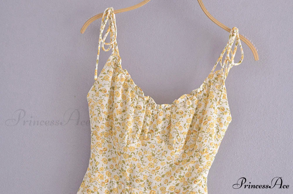 Charming Ditsy Floral Charming Ruffled Mini Dress - Image 4