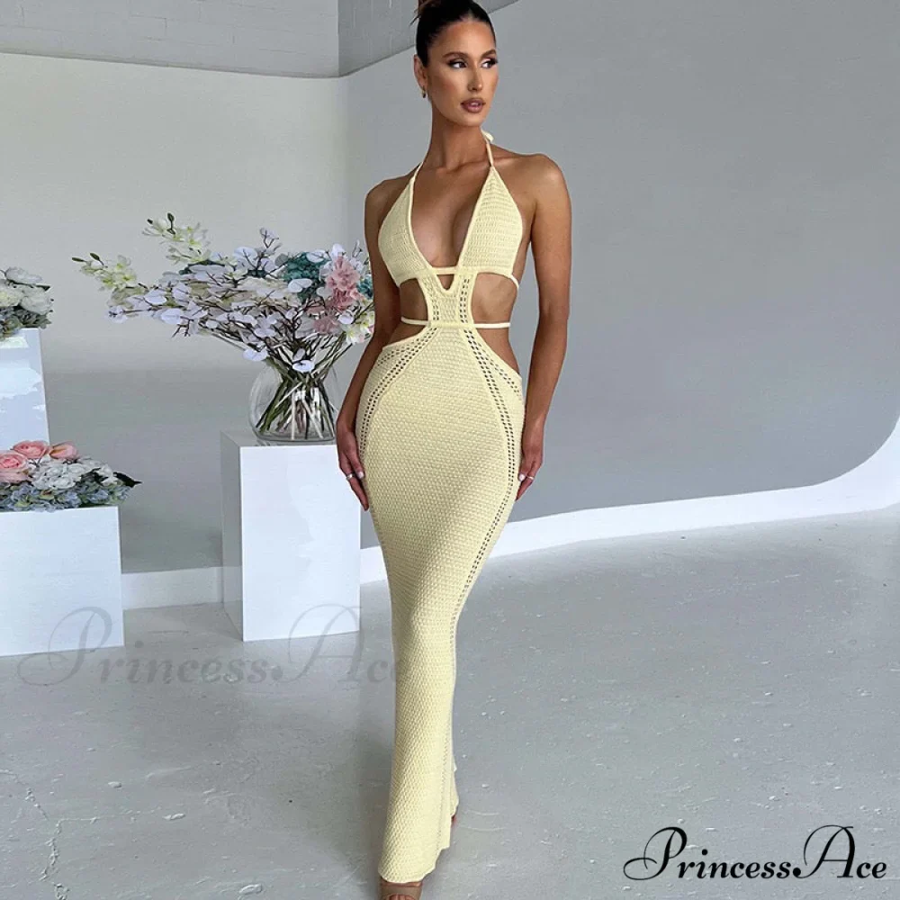 Sexy Backless Wrap Charming Chest Midi Dress - Image 6