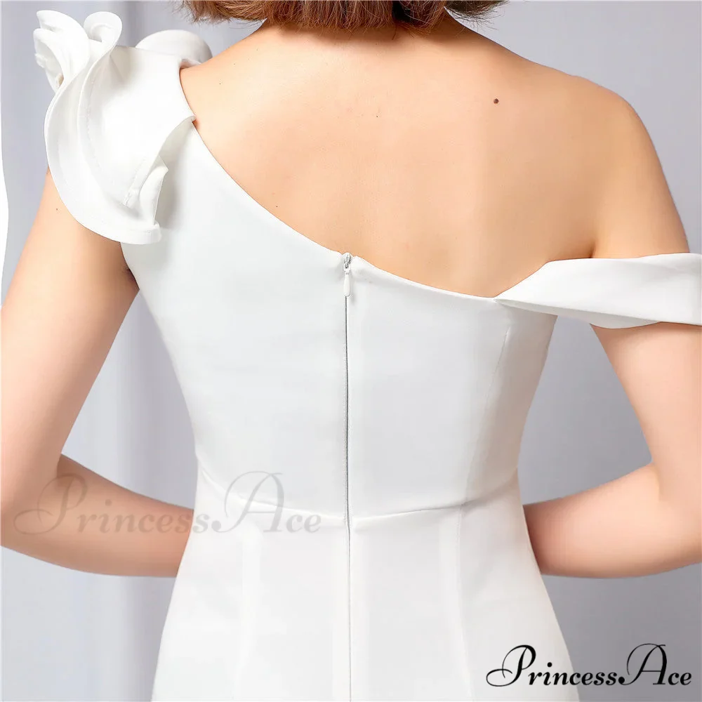 Delana Formal One Charming Shoulder Satin Dress - Image 20
