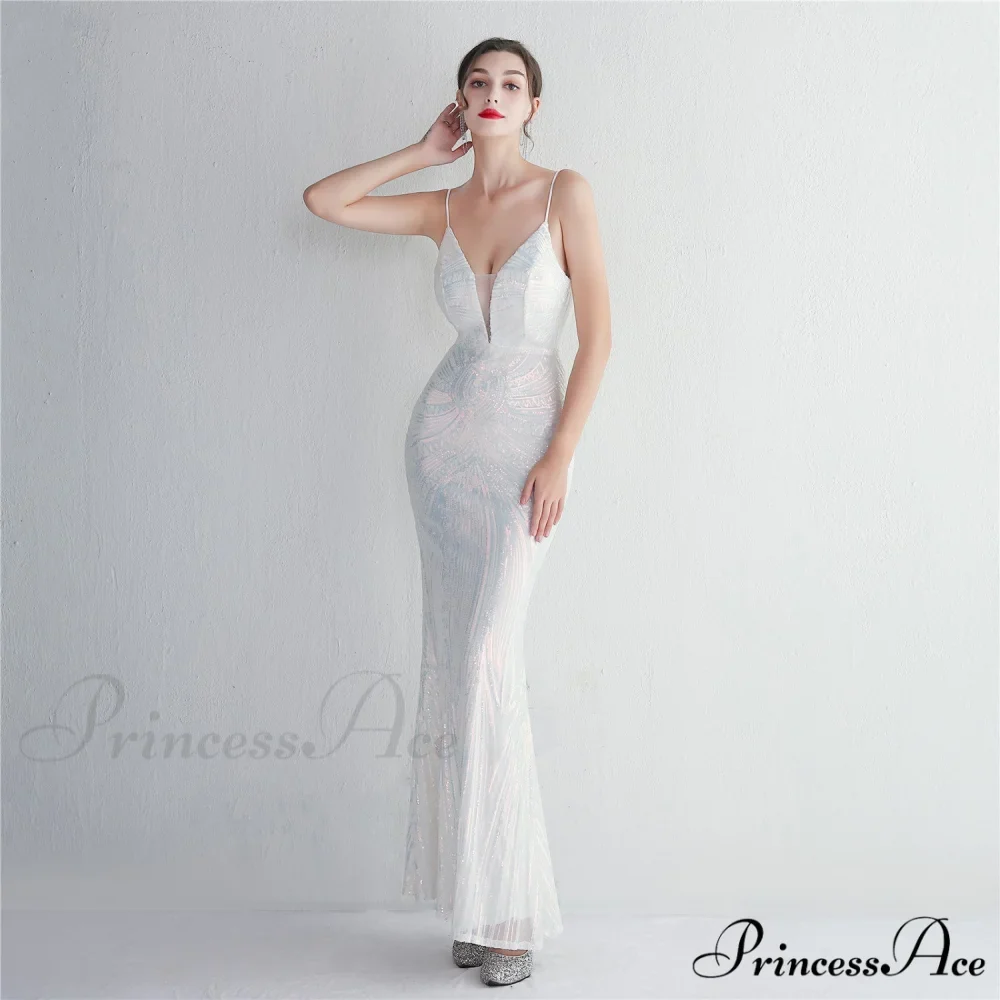 Liana Formal Sequin Charming Scroll Mermaid Dress - Image 2