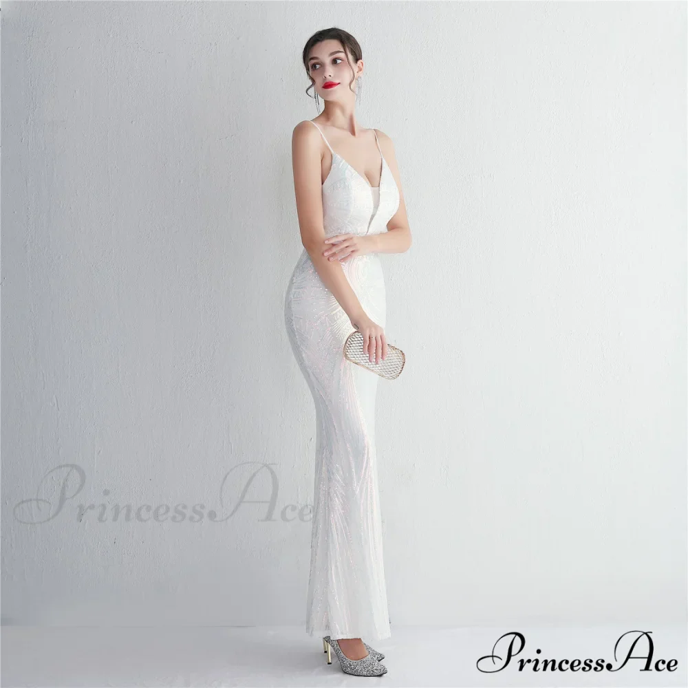 Liana Formal Sequin Charming Scroll Mermaid Dress - Image 3