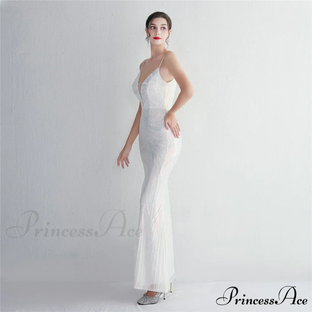 Liana Formal Sequin Charming Scroll Mermaid Dress - Image 4