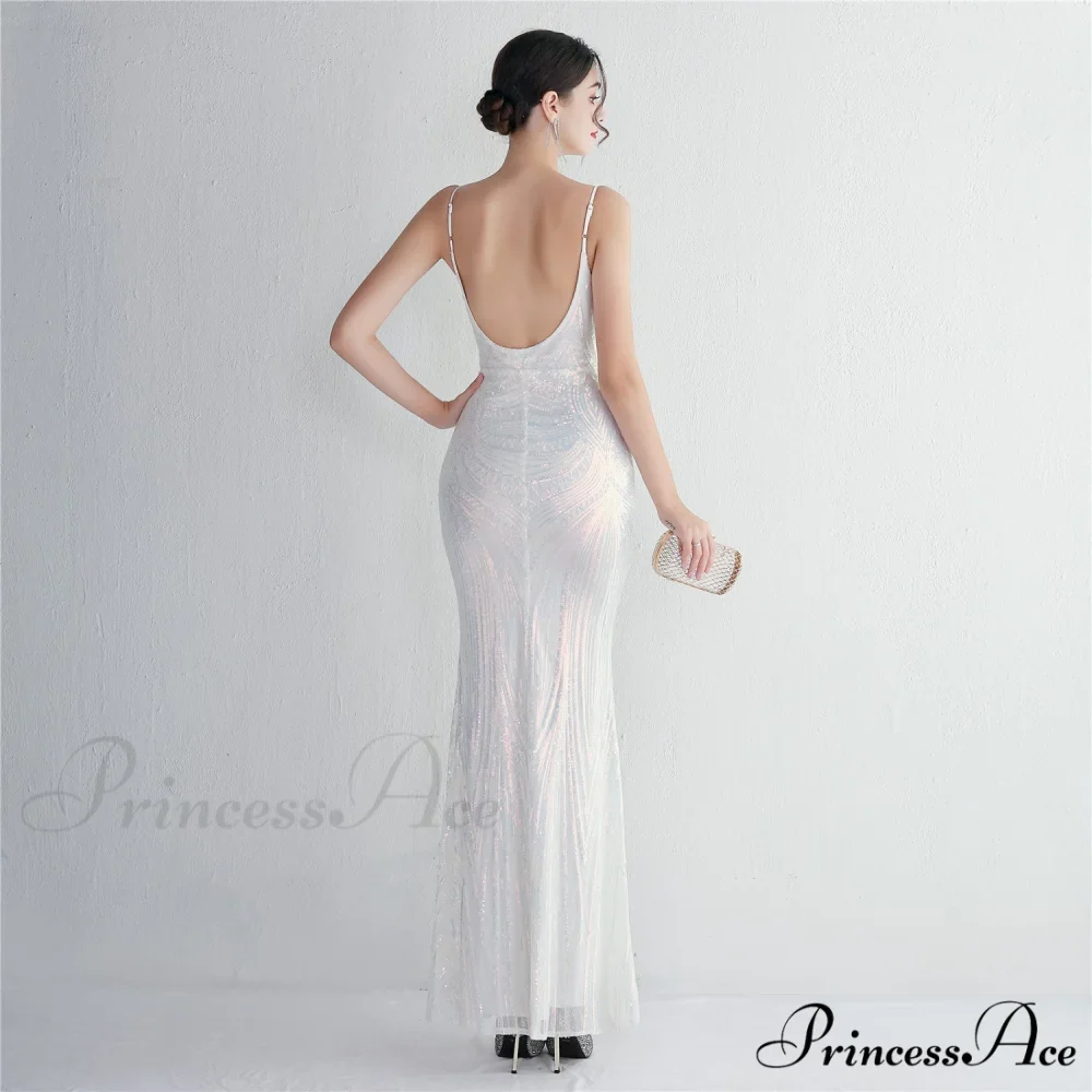 Liana Formal Sequin Charming Scroll Mermaid Dress - Image 5