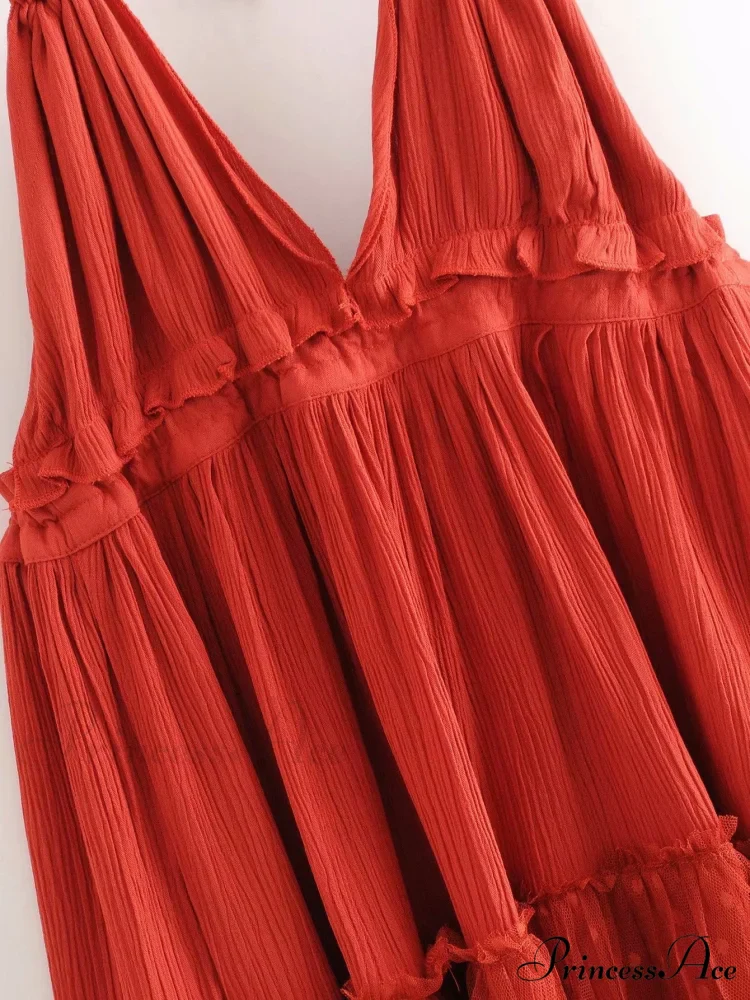 Weekend Getaway Stylish Linen Skater Dress - Image 10