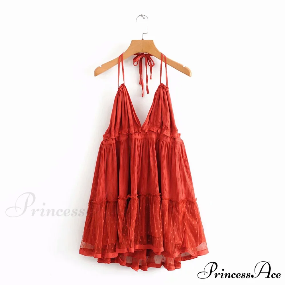 Weekend Getaway Stylish Linen Skater Dress - Image 4