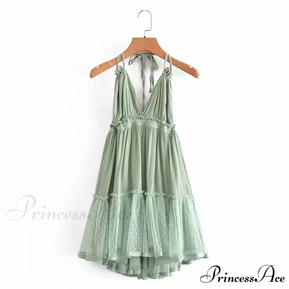 Weekend Getaway Stylish Linen Skater Dress - Image 6