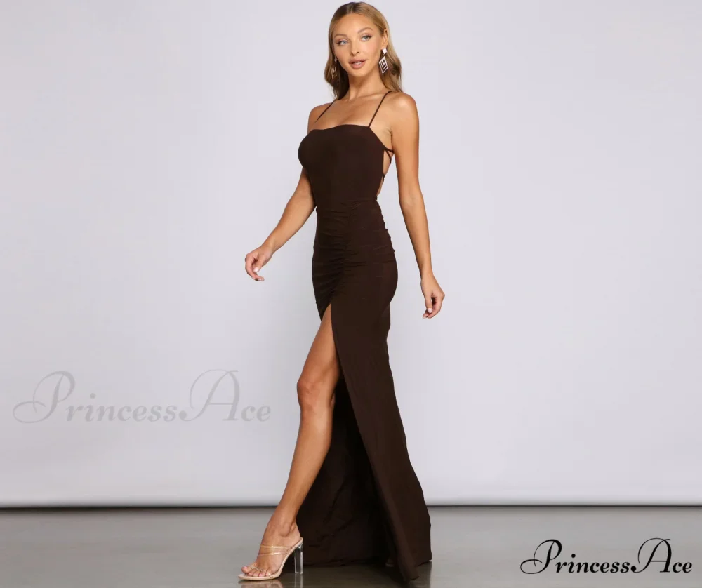 Gretchen Formal Stylish Lace-Up Dress - Image 3