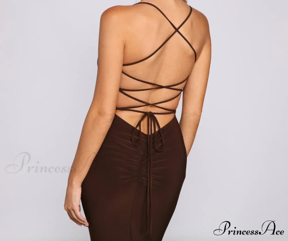 Gretchen Formal Stylish Lace-Up Dress - Image 5
