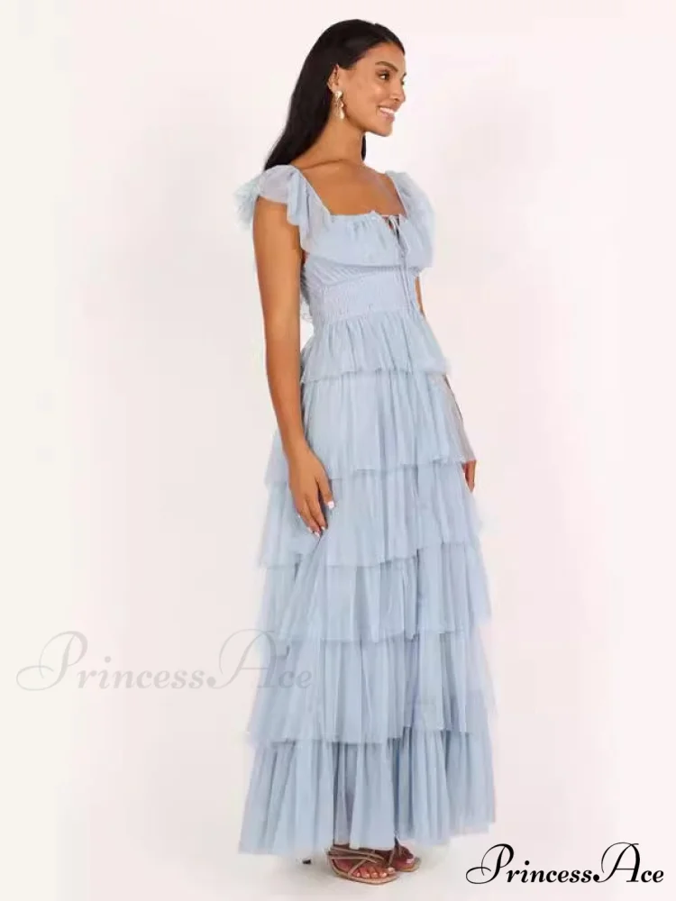 Tulle Midi Dress Charming - Light Blue - Image 5