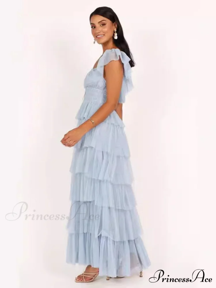 Tulle Midi Dress Charming - Light Blue - Image 6