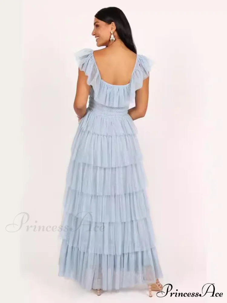 Tulle Midi Dress Charming - Light Blue - Image 7