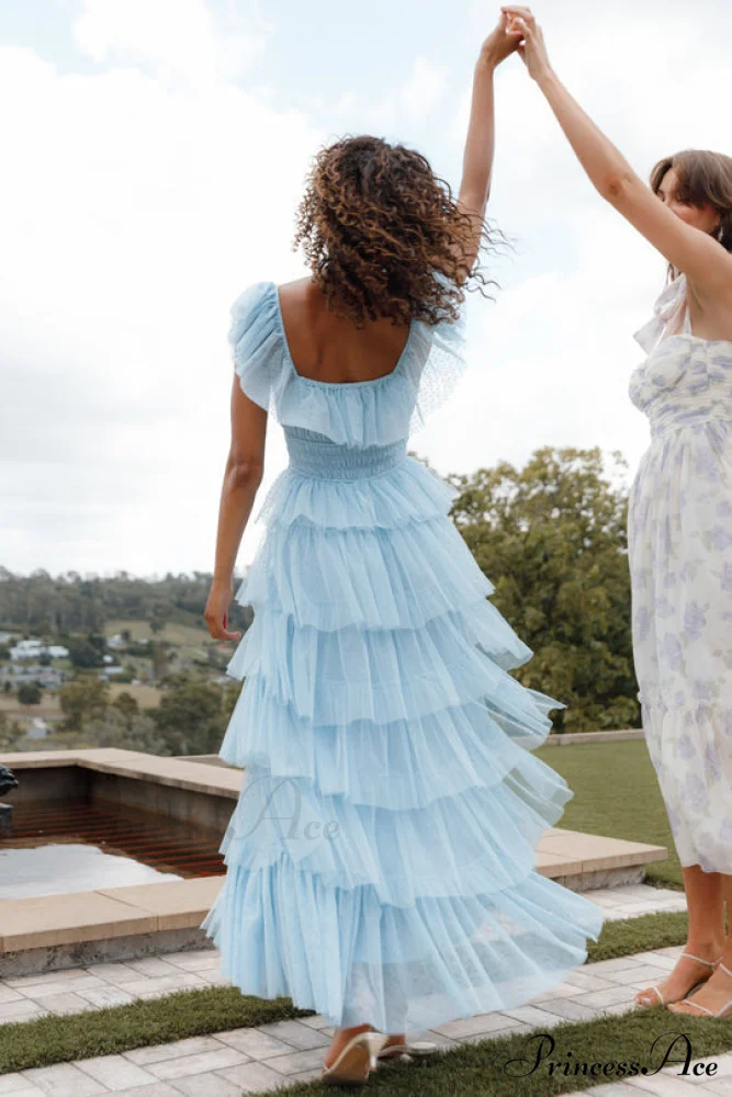 Tulle Midi Dress Charming - Light Blue - Image 8