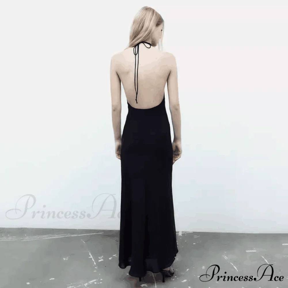 Luna Halter Stylish A-Line Formal Dress - Image 2