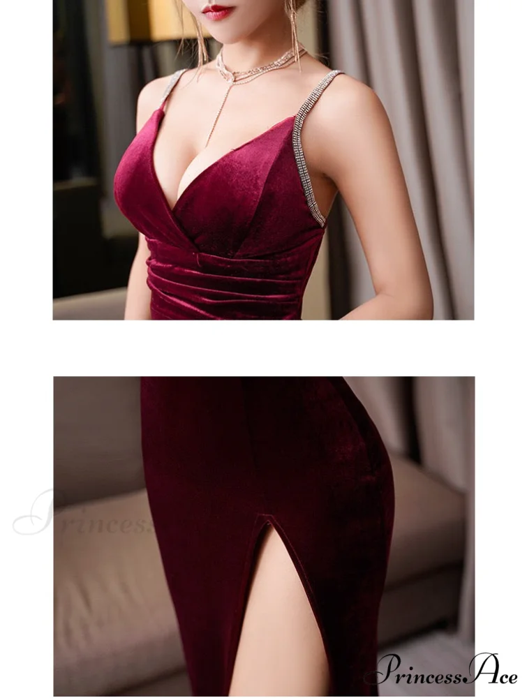 Macy Formal Stylish Velvet Dress - Image 8