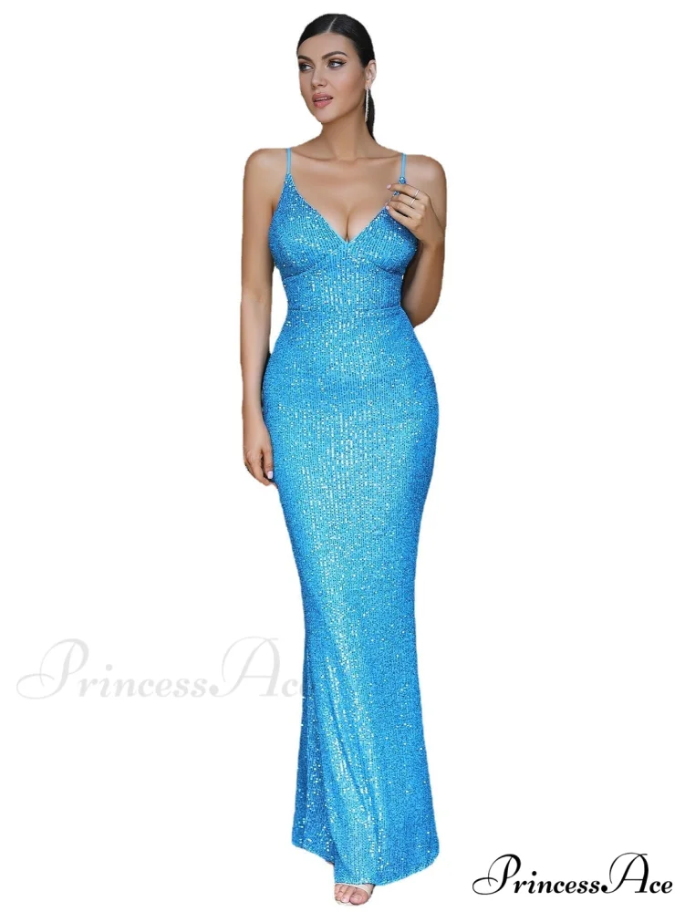 Irene Formal Backless Charming Glitter Mermaid Dress - Image 7