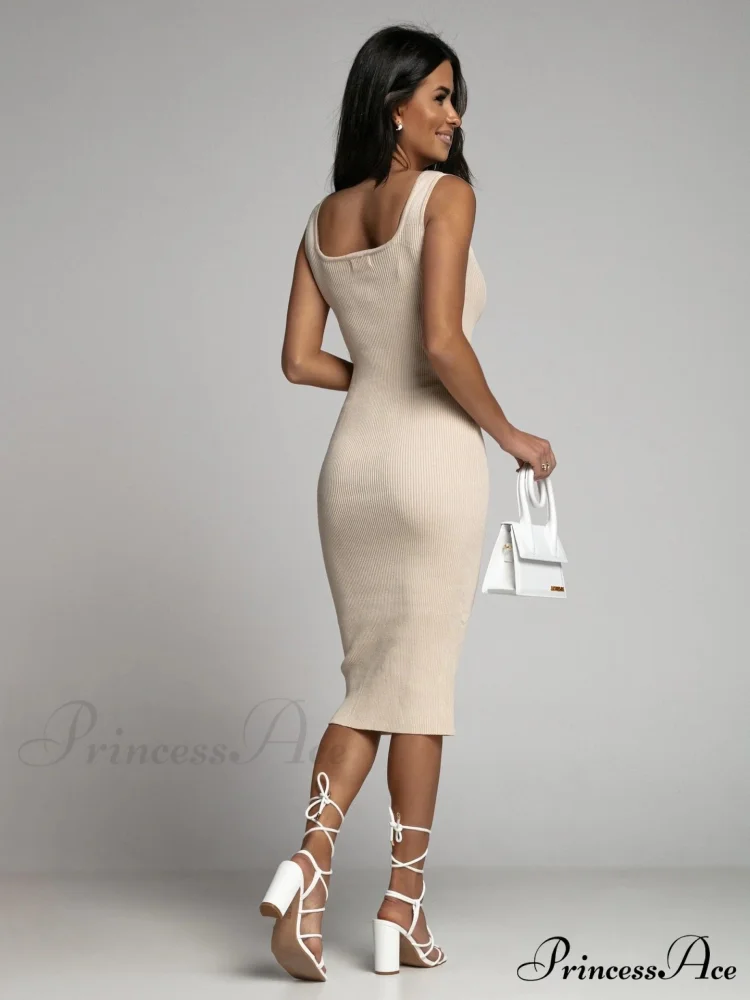 Allure Them All Scoop Graceful Neck Tank Midi Dress - Image 7