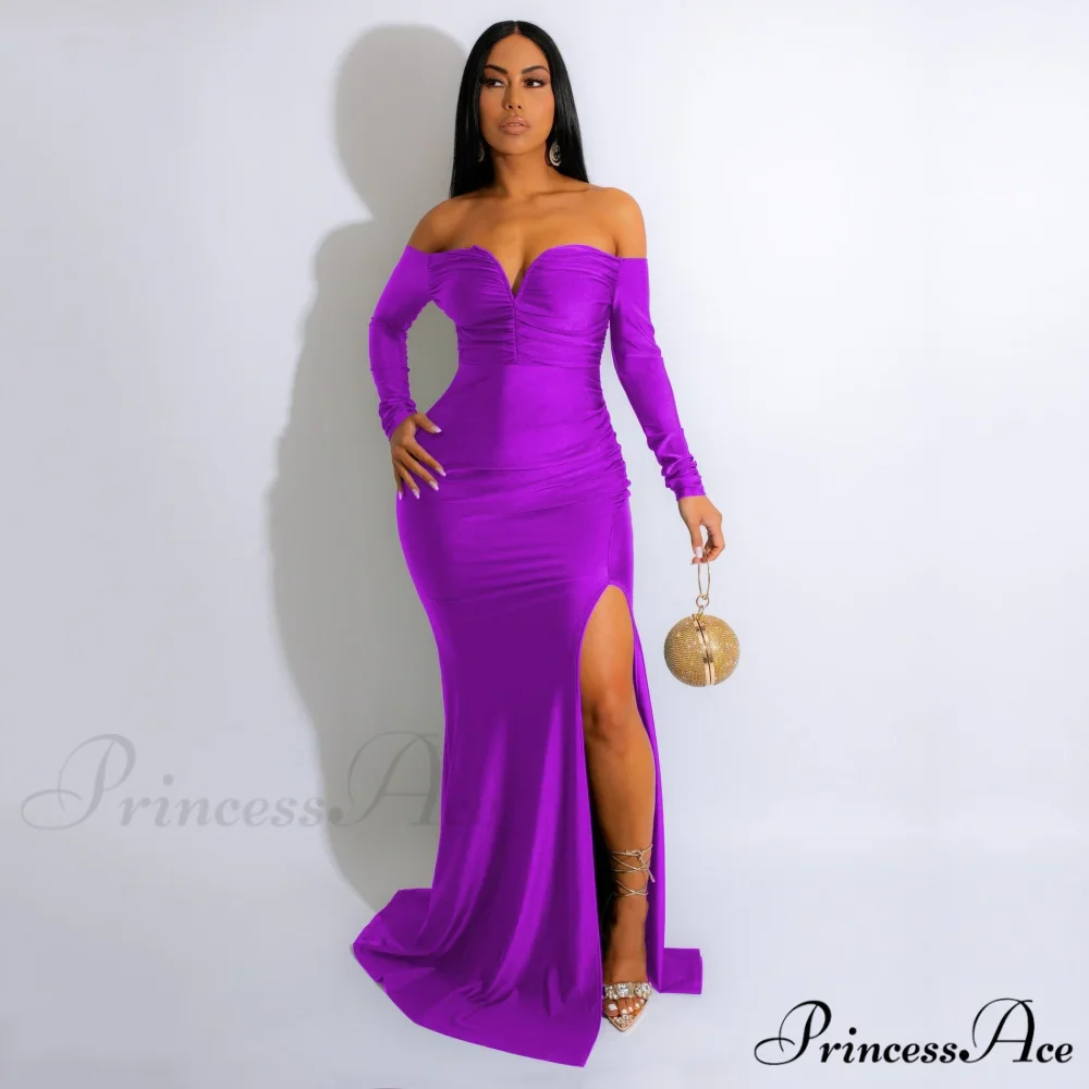 Larsa Formal Velvet Charming And Lace Mermaid Dress - Image 4