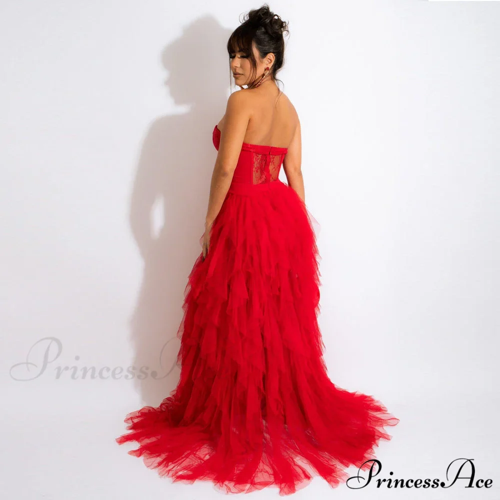 Kim Mesh Corset Charming Tulle Formal Dress - Image 5