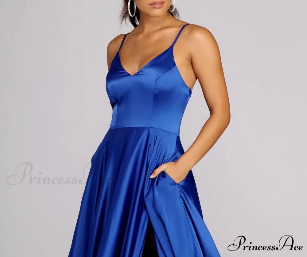 Juliet Formal Stylish High Slit Dress - Image 10