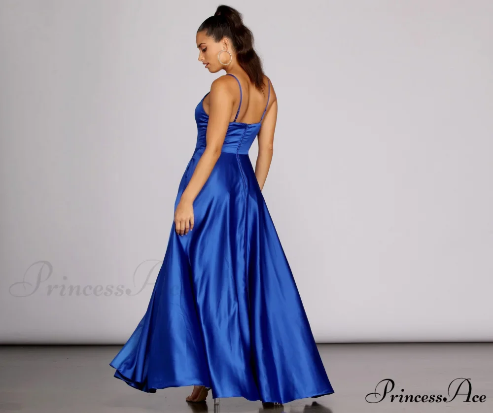 Juliet Formal Stylish High Slit Dress - Image 11