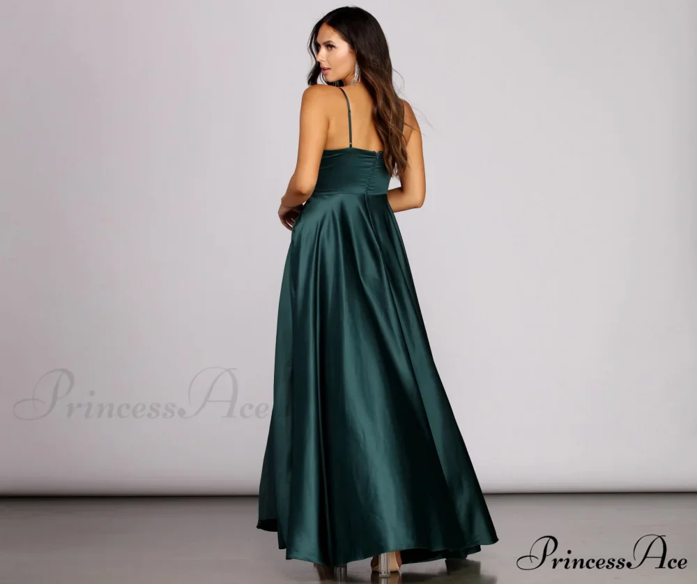 Juliet Formal Stylish High Slit Dress - Image 15