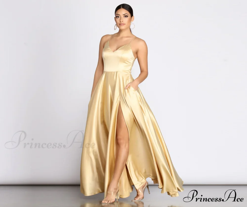 Juliet Formal Stylish High Slit Dress - Image 16
