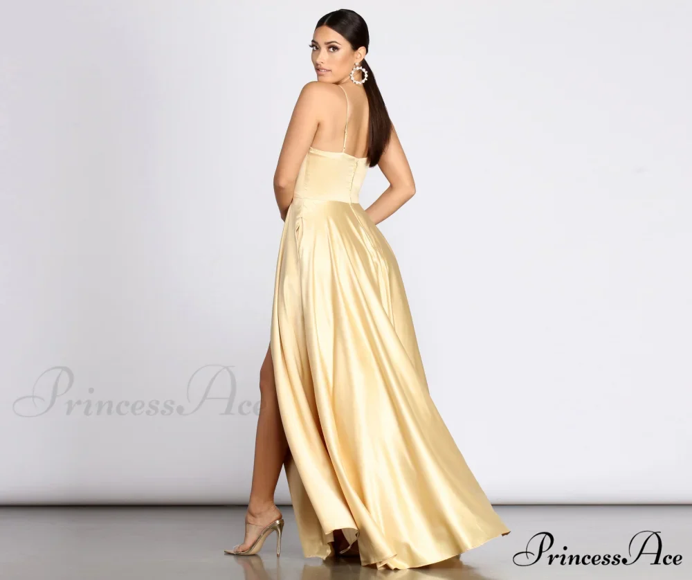 Juliet Formal Stylish High Slit Dress - Image 17