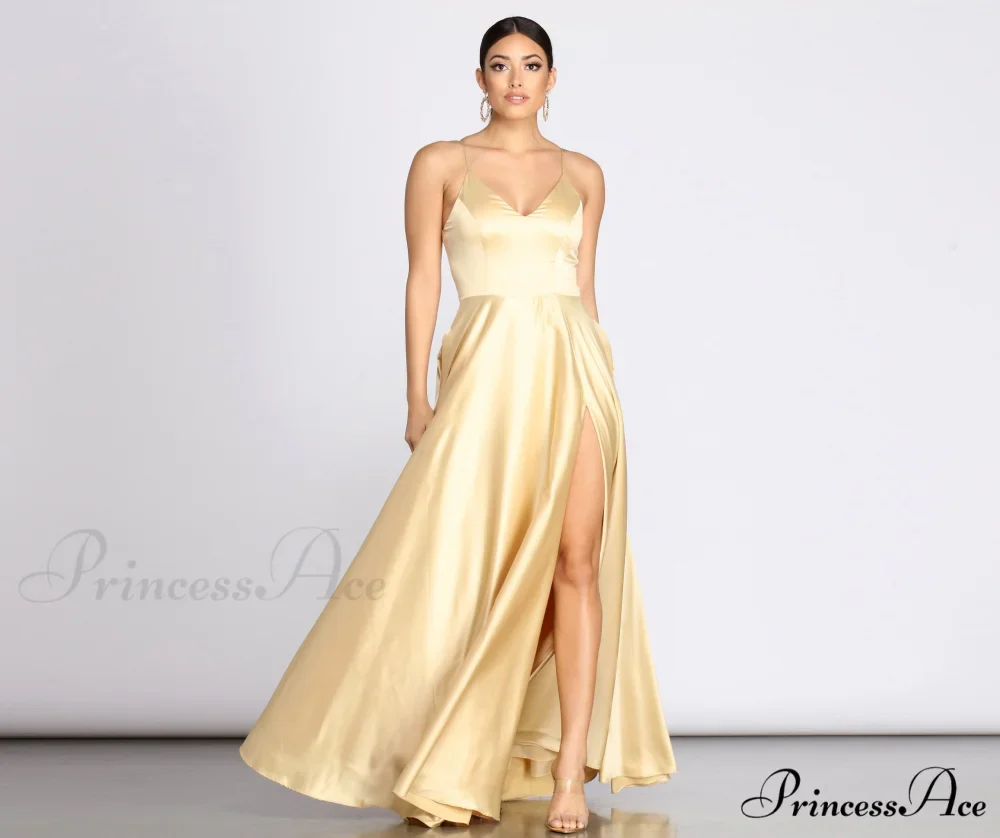 Juliet Formal Stylish High Slit Dress - Image 18
