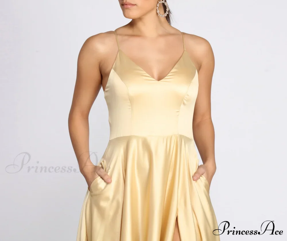 Juliet Formal Stylish High Slit Dress - Image 19