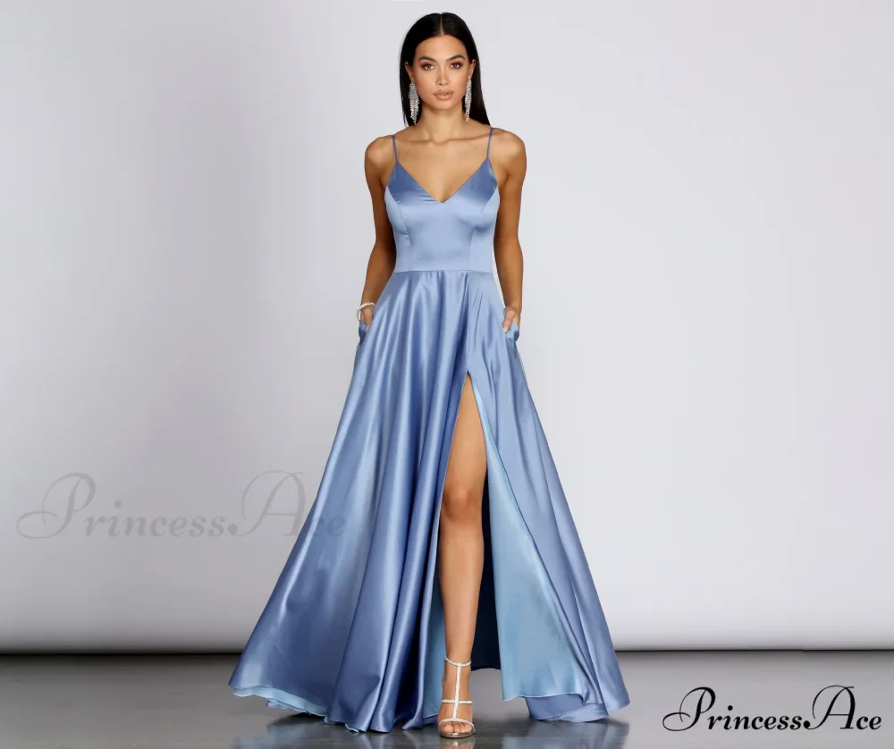 Juliet Formal Stylish High Slit Dress - Image 24