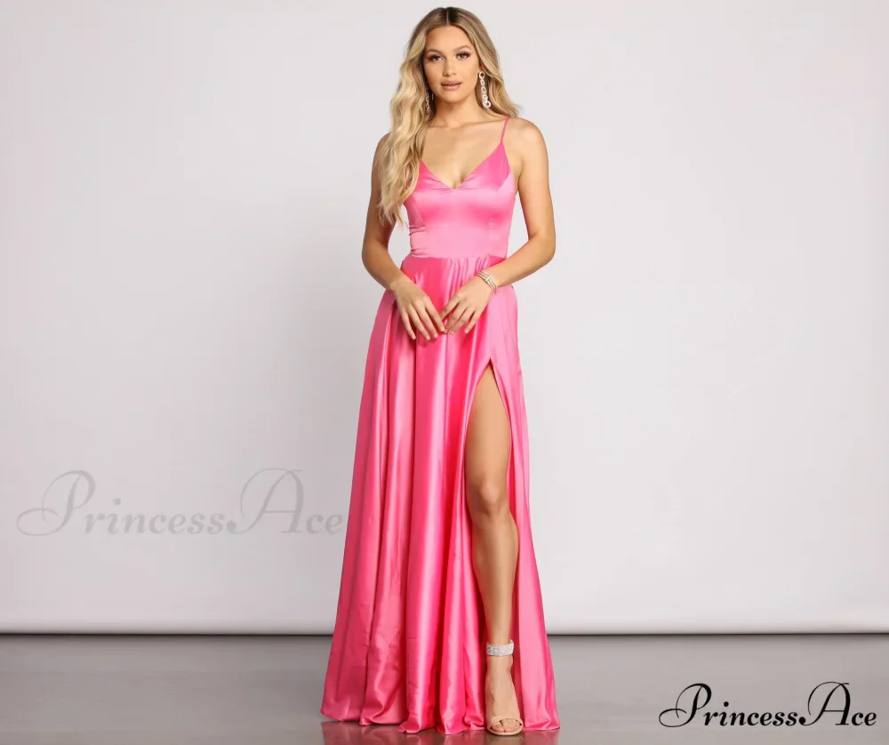 Juliet Formal Stylish High Slit Dress - Image 28