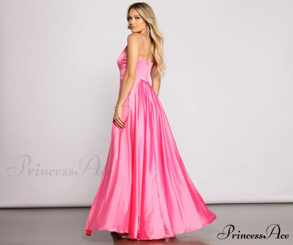 Juliet Formal Stylish High Slit Dress - Image 29