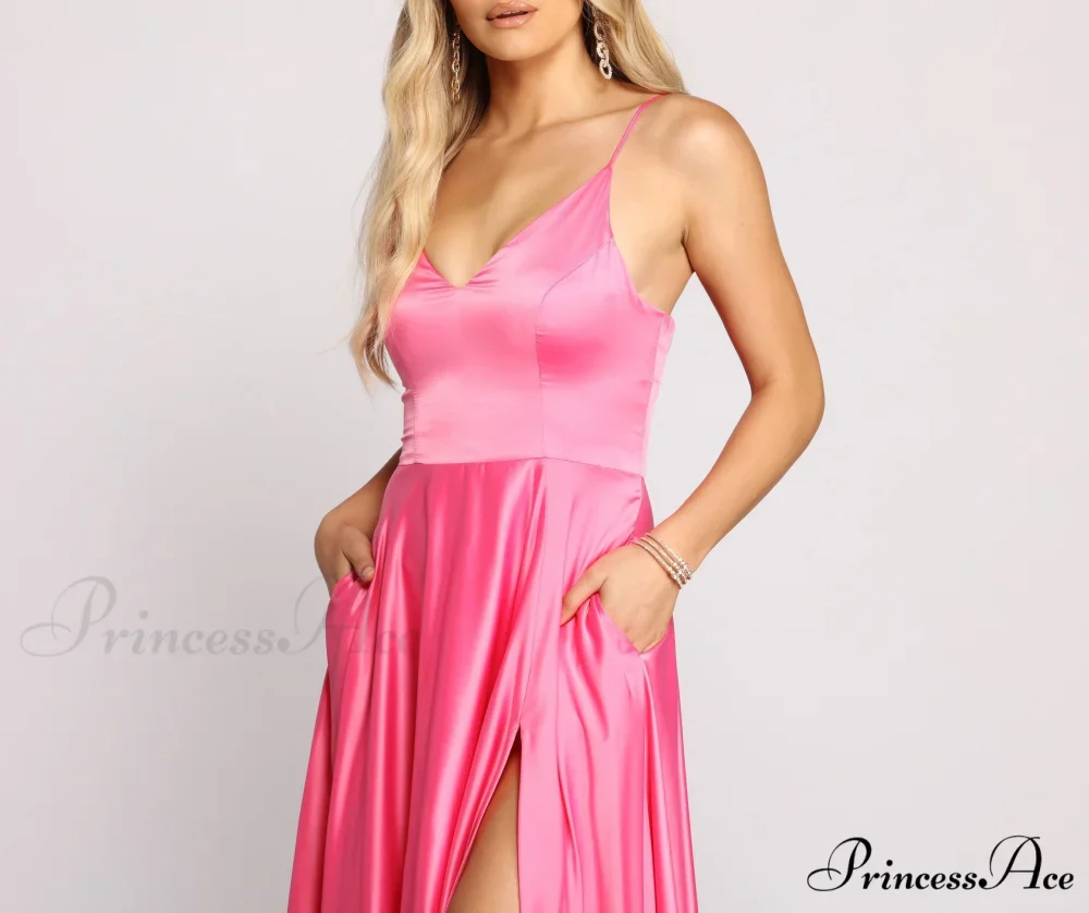 Juliet Formal Stylish High Slit Dress - Image 30