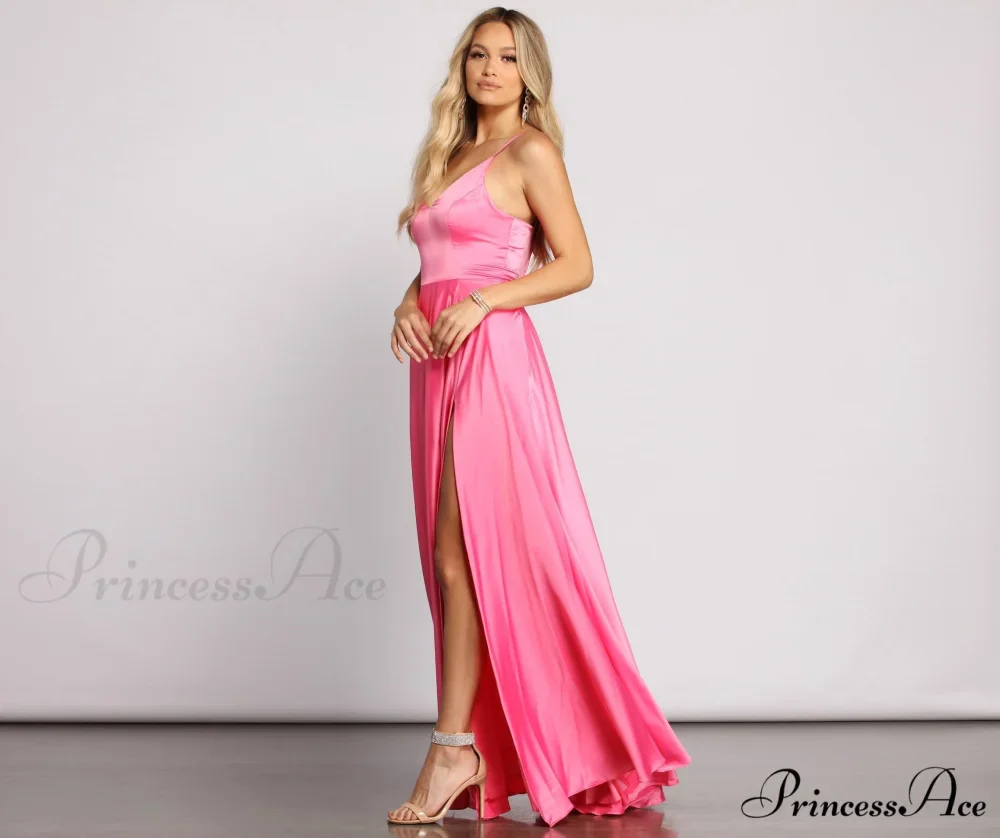 Juliet Formal Stylish High Slit Dress - Image 31