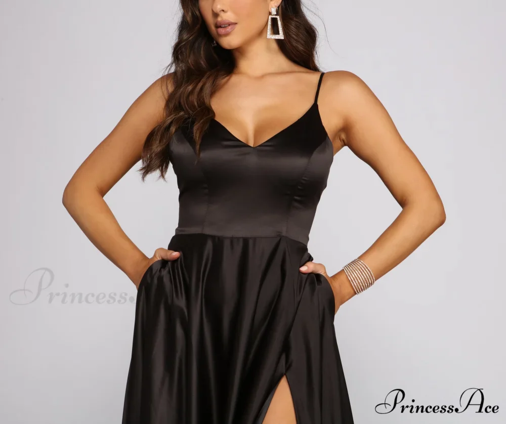 Juliet Formal Stylish High Slit Dress - Image 38