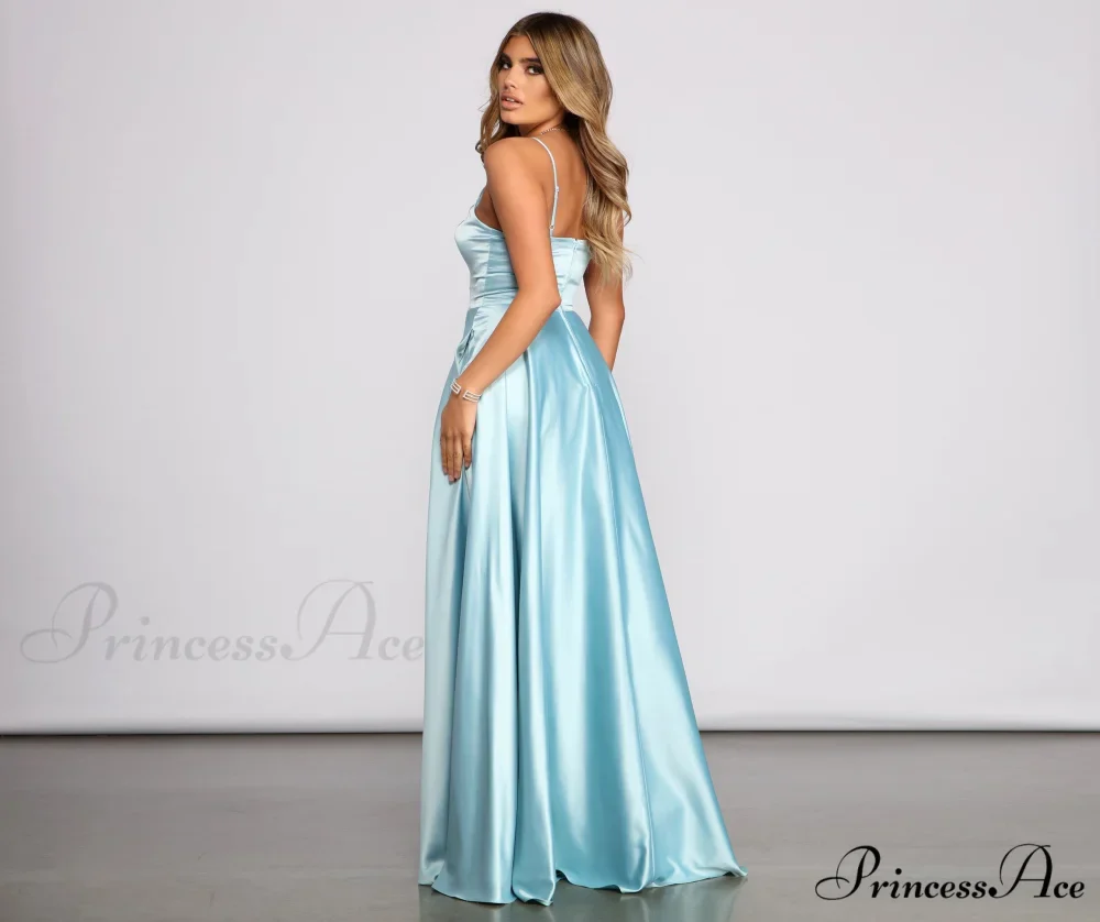Juliet Formal Stylish High Slit Dress - Image 41