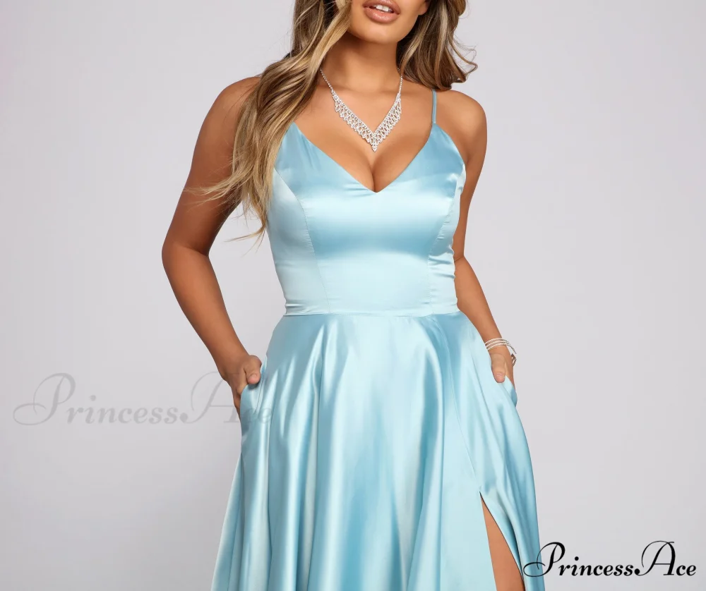 Juliet Formal Stylish High Slit Dress - Image 42