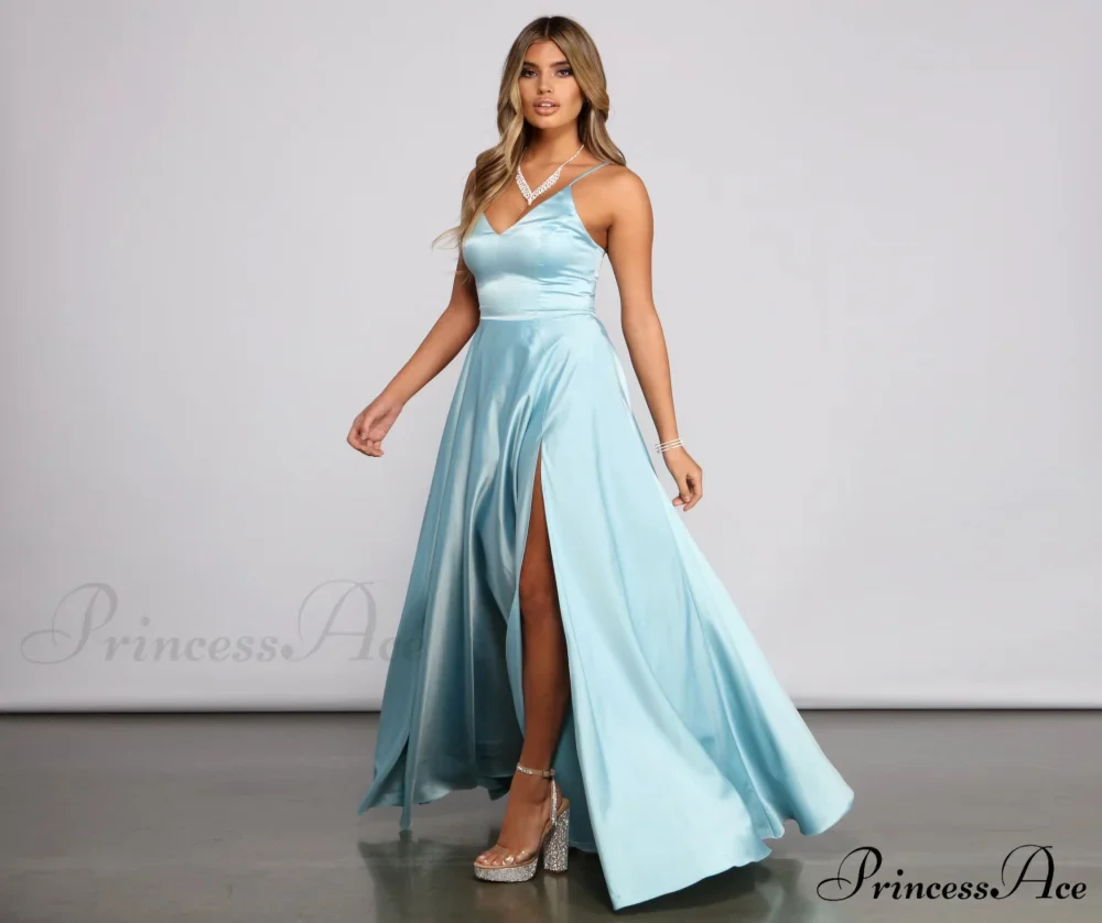 Juliet Formal Stylish High Slit Dress - Image 43